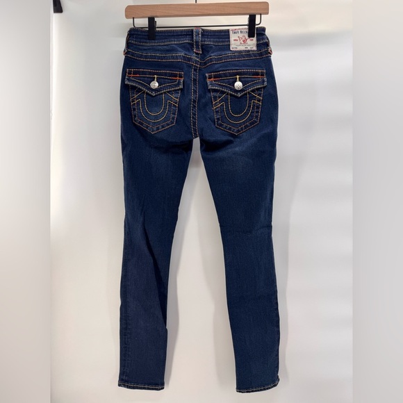 True Religion Denim - True Religion Stella Sn Flap Mid Rise Skinny Dark Wash Size 27